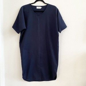 Priory Womens Navy Cocoon Oversized Handmade In Canada Oversized Size S/M